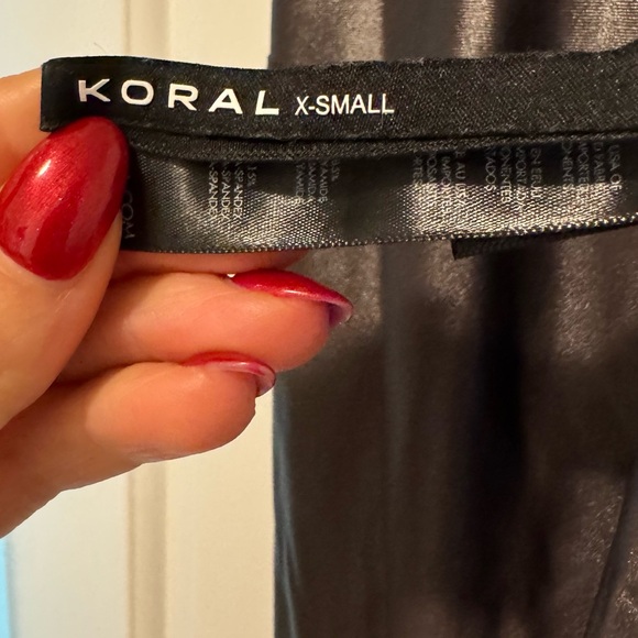 Koral Shiny Black Jumpsuit - Picture 2 of 2